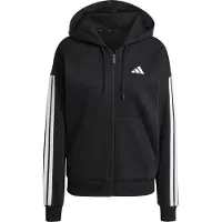 Adidas Essentials 3 Stripes Fleece Genser Med Hel Glidelås