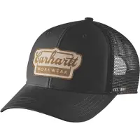 Carhartt Rugged Flex Twill Mesh-Back Script Patch Cap Men Black
