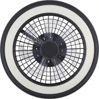 JUST LIGHT LED-takvifte Brandon, svart, RGBW, CCT, Ø 46,5 cm