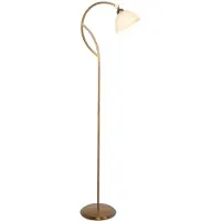 Steinhauer Gulvlampe Anthea, bronse, krem, metall, glass, E27