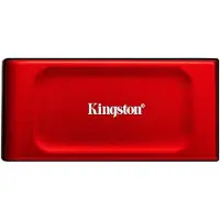 Kingston XS1000 - SSD - 2 TB - ekstern (bærbar) - USB 3.2 Gen 2 (USB-C kontakt) - rød