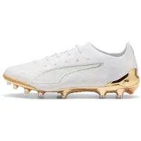 Puma ULTRA 6 ULTIMATE AG Football Boots Unisex, Shoes, White/Metallic Gold/Black, 42.5