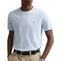 Gant for man. 2003184 Blue Regular Fit Shield T-shirt (3XL), White, Casual, Cotton, Short sleeve