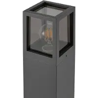 Deko-light Facado II veilampe, høyde 65 cm, grå/røyk, 11 x 11 cm IP65