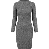 Urban Classics Rib Lang Kjole Med Lange Ermer