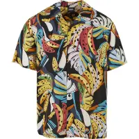 Urban Classics Viscose Aop Resort Kortarmet Skjorte