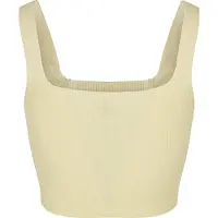 Urban Classics Cropped Knit Ermeløs Topp