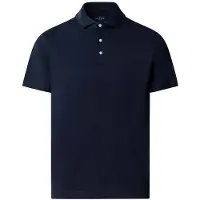 Hackett London for man. HM5600098 Navy Pima Polo Shirt (3XL), White, Casual, Cotton, Short sleeve
