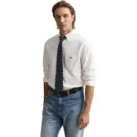 Gant for man. 3000200 Regular Fit Oxford Shirt white (XXL), Casual, Cotton, Classic, Long sleeve