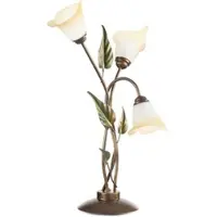 ONLI Bordlampe Miranda med 3 lyskilder, bronse