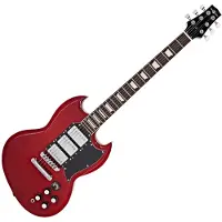 Gear4Music Brooklyn Select Elektrisk Gitar fra Rød