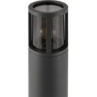 Deko-light Facado II veilampe, høyde 65 cm, grå/røyk, Ø 11 cm, IP65