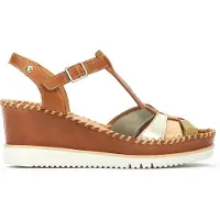 Pikolinos for woman. W3Z-1836C1 Brown Aguadulce Leather Sandals (41), 5 to 8 cm, Buckle, Casual