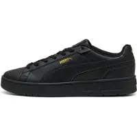 Puma Court Classico Sneakers Unisex, Shoes, Black/Black/Gold, 40.5
