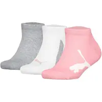 Puma Sneaker Socks Youth (3-pack), Shop, Pink/Grey, 35-38