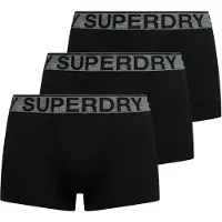 Superdry for man. M3110450B Pack of 3 Boxers Marca black (XL), Homewear, Cotton