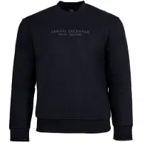 Armani Exchange for man. XM001284AF20934UB101 Crewneck sweatshirt navy (S), Black, Casual, Cotton, Long sleeve