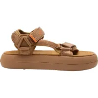 Moon Boot for woman. 80D2420010 Sandals MB Super brown (39), Flat, Velcro, Casual