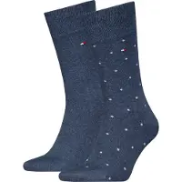 Tommy Hilfiger 2-pack sokker blå 003 Blå Mørkeblå Størrelse