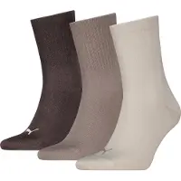 Puma Unisex Short Socks (3-Pack), Men, Beige Combo, 43-46