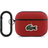 Lacoste AirPods Pro 3 Petit Pique Croc Logo Patch-etui - rød
