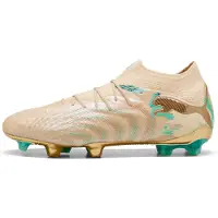 Puma FUTURE 9 ULTIMATE FG Football Boots Unisex, Shoes, Creamy Vanilla/Gold/Mint Jelly, 48