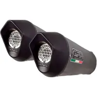 Gpr Exhaust Systems Furore Evo4 Poppy Aprilia Dorsoduro 900 17-20 Ref:e4.a.67.fp4 Godkjent Oval Lyddemper