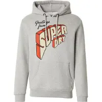 Superdry for man. M2014356A North Cali grey hooded jumper (L), Casual, Cotton
