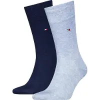 Tommy Hilfiger Klassisk 2-pack sokker blå 134 Blå Lyseblå Størrelse