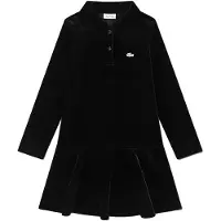 Lacoste Kids Washed Velour Kjole Med Lange Ermer