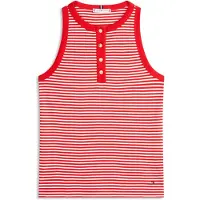 Tommy Hilfiger Gold Button Henley Ermeløs Topp