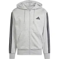 Adidas Essentials 3 Stripes Fleece Genser Med Hel Glidelås