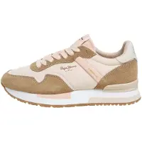 Pepe Jeans for woman. PLS400033 Shoes Hailon Basic brown (38), Flat, Laces, Casual