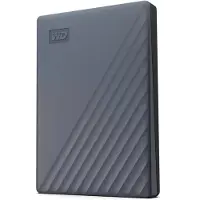 Western Digital WD My Passport WDBWML0020BGY - Harddisk - kryptert - 2 TB - ekstern (bærbar) - USB 3.2 Gen 1 (USB-C kontakt) - 256-bit AES - silikongrå