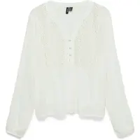 Vero Moda Menny Emb Langarmet T-skjorte