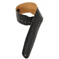 Levys Leathers Levy’s M4 Leather Guitar Strap Extra Wide 3.5in Black