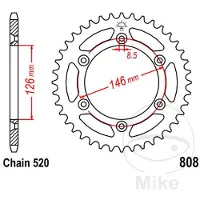 ItalyRacing 520 Jtr808.46 Steel Bakre Tannhjul