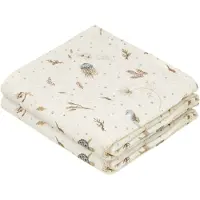 Cam Cam Copenhagen Stoffklutene - 72x72 cm - 2-pack - Sea Garden - - OneSize - Gulpeklut
