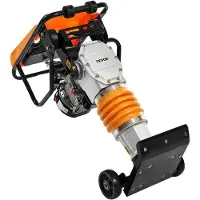 Vevor Jumping Jack-komprimator, 6,5 hk vibrerende stamper, drivstoffdrevet 196 cc motorstamper, 3600 lbs slagkraft, 26" maks komprimeringsdybde, for jord, grus, fundamenter, betongplater og fundamente