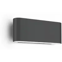 Wever & Ducre utendørs LED-vegglampe Kiosk 1.0 antrasitt 2700 K