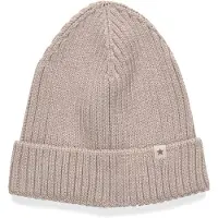 Huttelihut Lue - Ull - Strikk - Dino - Camel Melert m. Takk - - 2-4 år (92-104) - Lue