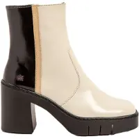 Art for woman. 1197413ES003_0MU Leather Ankle Boots 1974 Berna beige (40), 5 to 8 cm, Zip, Casual