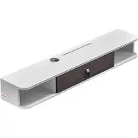 Vevor Flytende TV-stativ, 47 tommer veggmontert underholdningssenter med kabelhull, moderne flytende TV-hylle med oppbevaringsskap, sponplatekonsoll for DVD-spiller, kabelboks, spillkonsoll, hvit