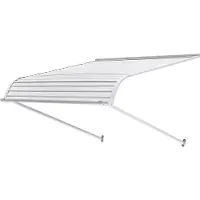 Vevor aluminiumsmarkise 40 x 42 tommer, slitesterk vindusmarkise dørbaldakin, lette og stabile utvendige aluminiumsmarkiser regn snø sollysbeskyttelse for dørinngangsvinduer terrasse veranda