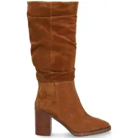 Alpe for woman. 521911 Brown Indiana Leather Boots (39), 3 to 5 cm, Zip, Casual