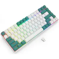 Redragon K678WG-RGB-PRO Singed, Trådløs, USB + RF Wireless + Bluetooth, Mekanisk nøkkelbryter, Hvit