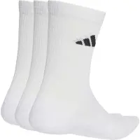Adidas Sokker - 3-pack - Ess Crew - White/White/Bla - - 43/45 - Sokker