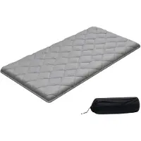 Vevor japansk tatamimatte, sammenleggbar japansk tatamimadrass i dobbel størrelse, futonmadrass med oppbevaringspose og feste, 9-lags gulvmatte for soving, sovesal, meditasjon, yoga, 2032 x 991 x 89 m