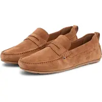 Tommy Hilfiger for man. FM0FM05789 Suede driver loafers with brown serrated soles (43), Flat, None, Casual