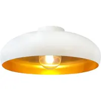 ROYALTECH Olli taklampe, hvit/gull Ø 40 cm, metall, E27